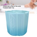 Foldable Ice Bath Tub, PVC Material, Portable Hot and Cold Soaking Tub for Adults, Athletes, Home Use - 80x65 cm / 31.50x25.59 inches